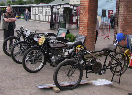 My bikes outside Clubhouse